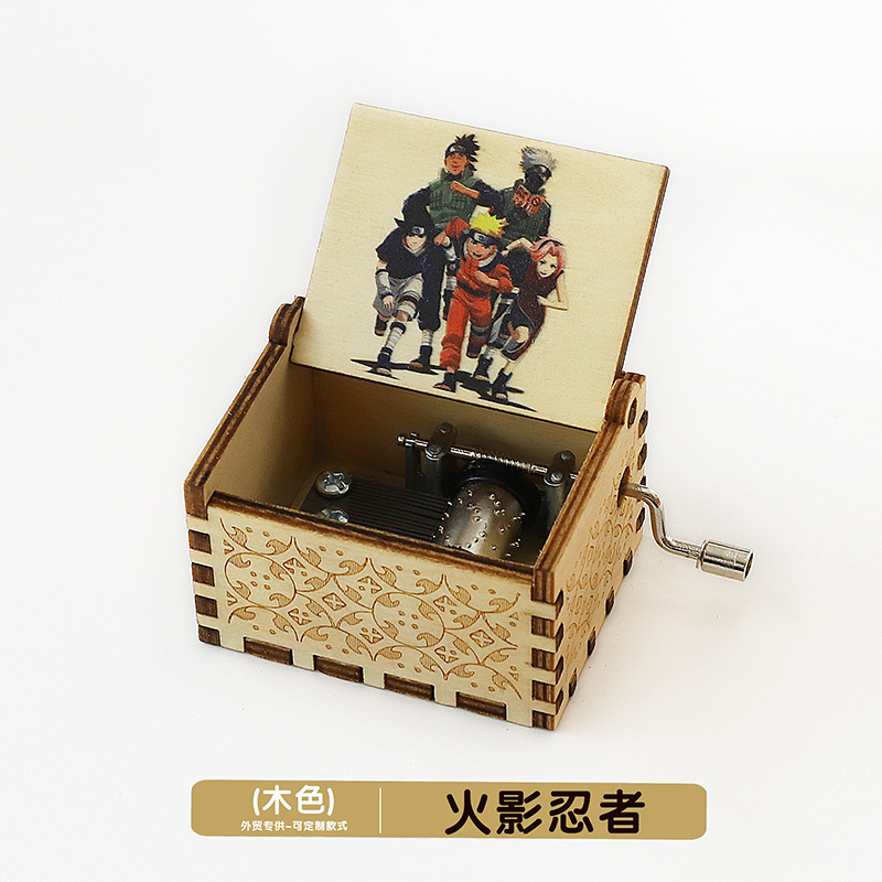 木製オルゴール装飾品古典的な彫刻手回しオルゴールクリスマス工芸品ギフトギフト在庫あり|undefined