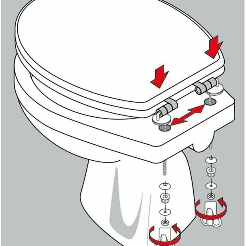 Fábrica directa poliuretano plástico bisagra de cubierta de inodoro accesorios de bisagra de acero inoxidable conector de cubierta de inodoro