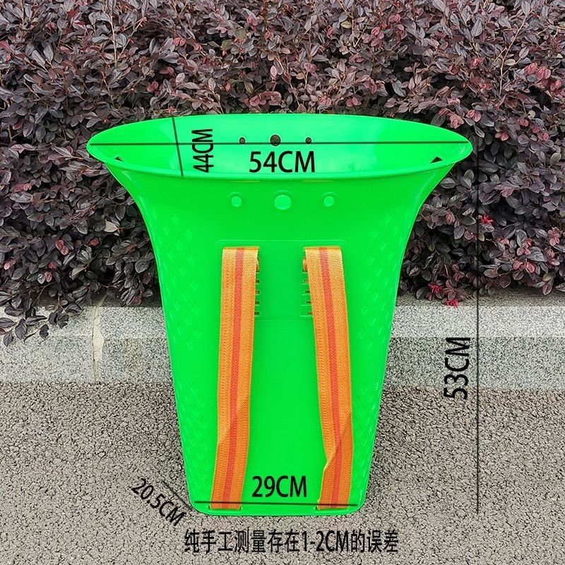 加厚加大塑料背篓赶集农用采摘背篼成人买菜篮子仿编织钓鱼收纳|undefined