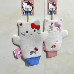 新しいかわいい子猫のお風呂タオルアニメの新しい少女心家庭用お風呂手袋は柔らかくて肌を傷つけません。
