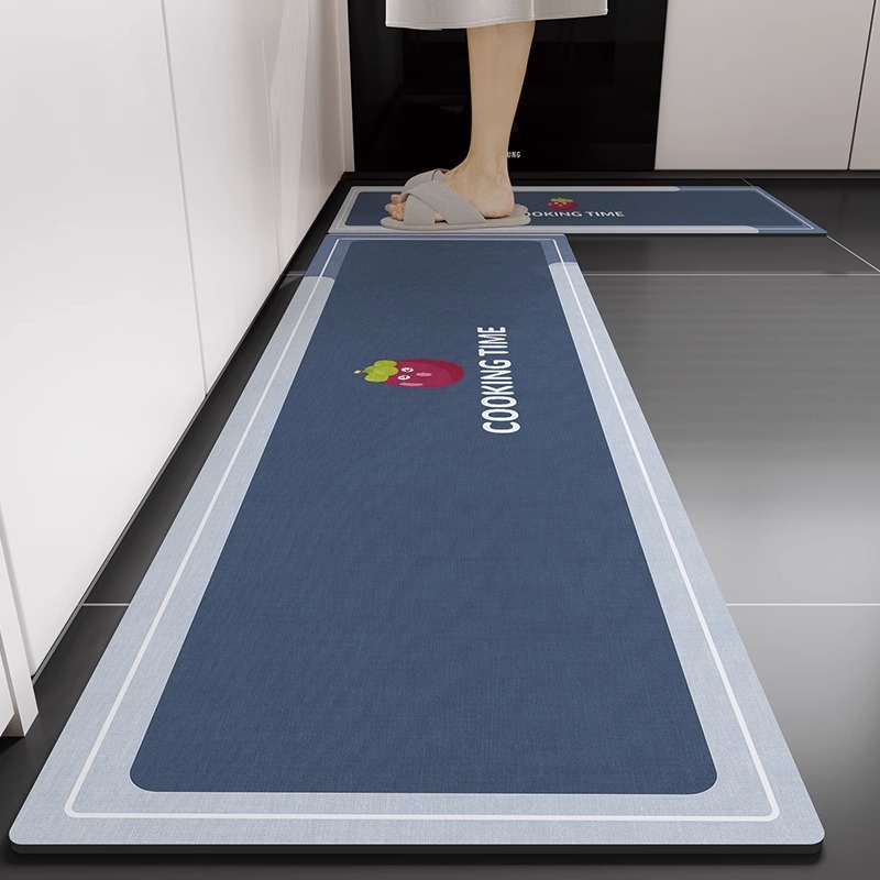 Diatom barro piso de cocina alfombra antideslizante a prueba de aceite absorbente de la puerta mancha-resistente piso estera impermeable alfombra borrable lavable hogar