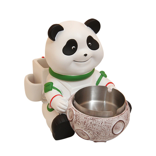 Creative cartoon astronaut ashtray office ins personalized desktop living room home storage small ornaments decoration