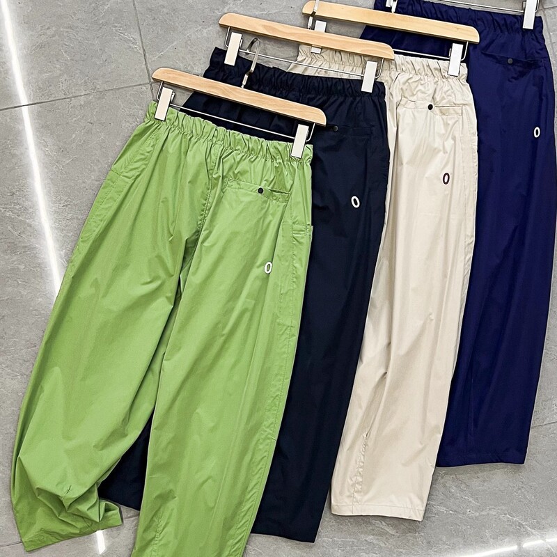 Designer Line Women's Summer Moisture-Absorbent Breathable Flap Pocket Pants Workwear Silhouette Engineering Stereo Cutting Functional Nine-Point Pants Casual Pants