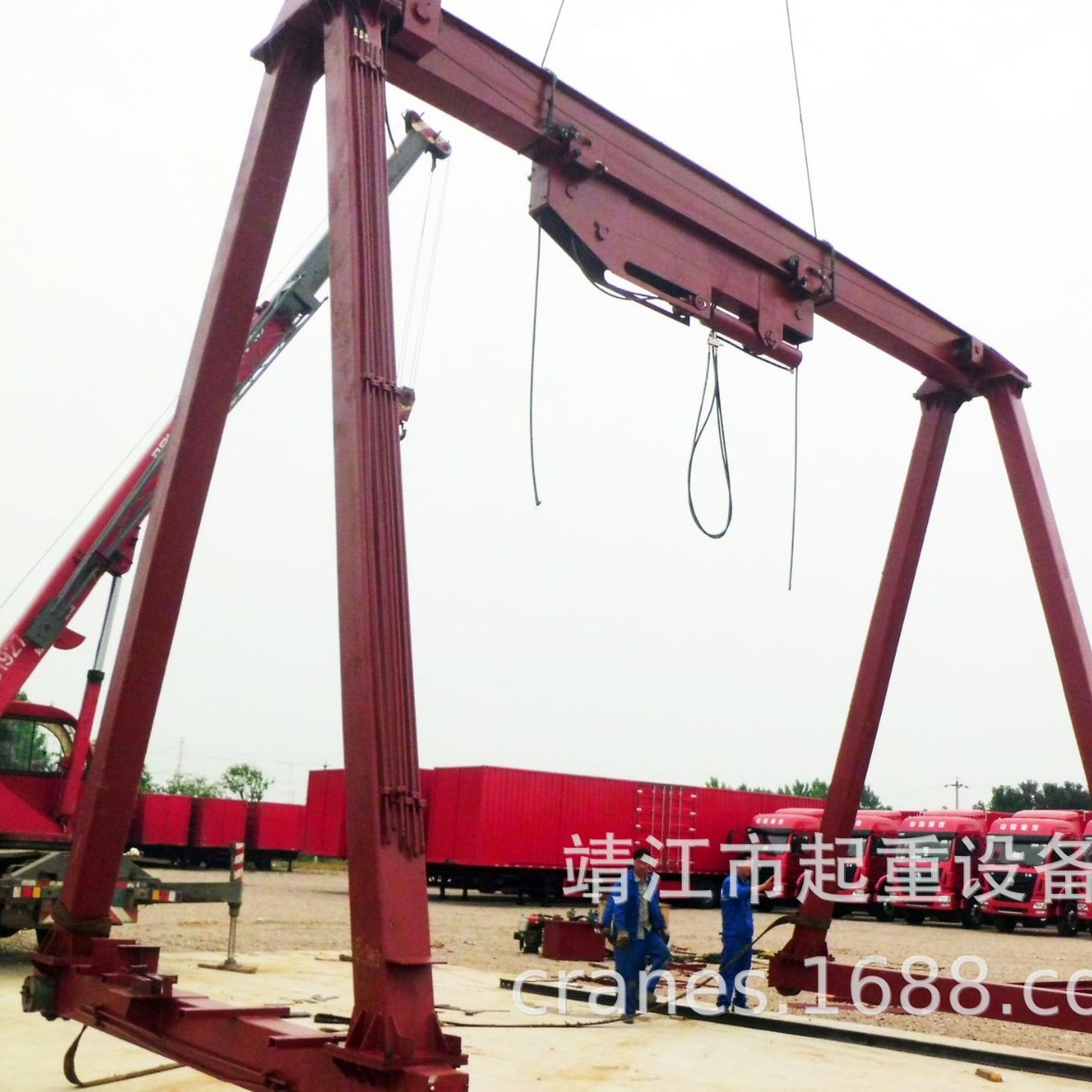 靖起轨道式 设计制造厂家 集装箱液压龙门吊 吊运稳定 性能好