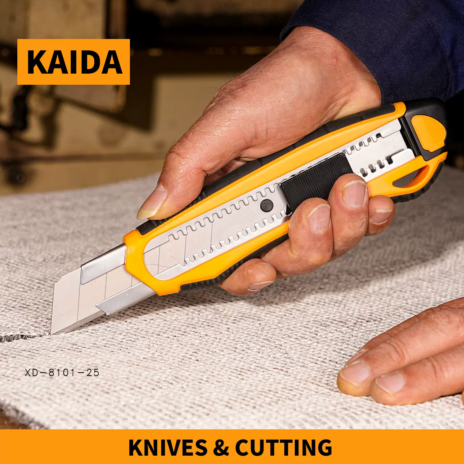 凯达高品质塑料包胶18毫米SK5刀片通用美工刀实用刀壁纸刀割刀