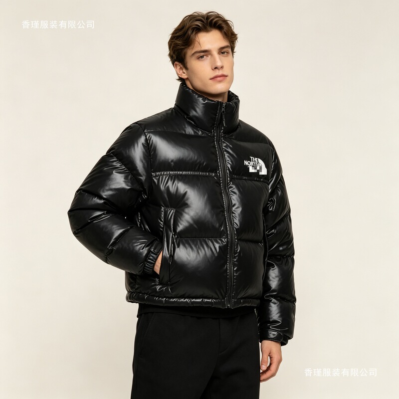 Winter American version of the Kendall Jenner style 1984 short warm 700 high-waisted women's down jacket Winter American version of the Kendall Jenner style 1984 short warm 700 high-waisted women's down jacket