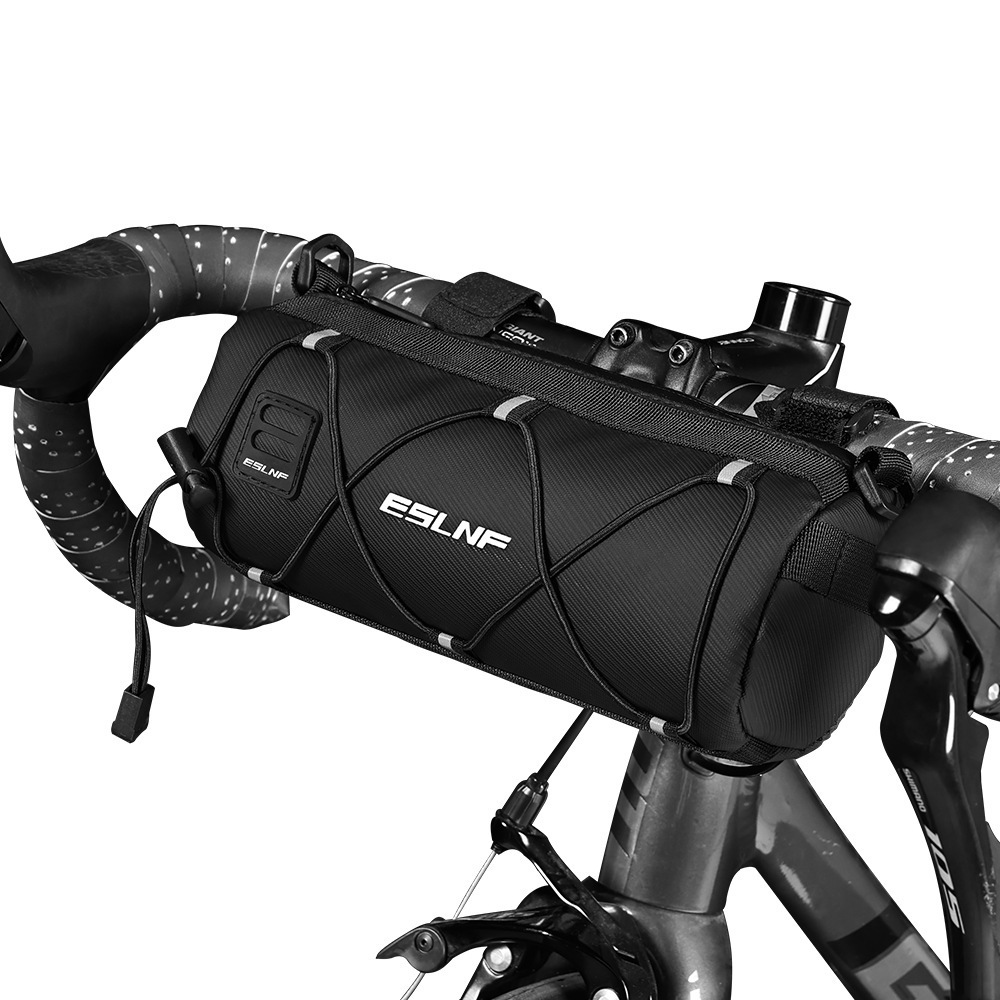 ESLNF bolsa delantera para bicicletas, bolsa de almacenamiento de gran capacidad para conducir, bolsa de bicicleta impermeable al aire libre, bolsa de bicicleta de montaña