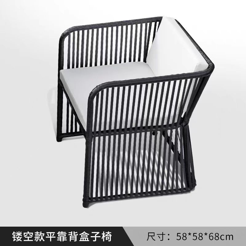 Al Aire Libre mesa y silla patio ocio ratán mesa y silla combinación terraza jardín al aire libre Mesa de té Muebles silla impermeable Protección solar