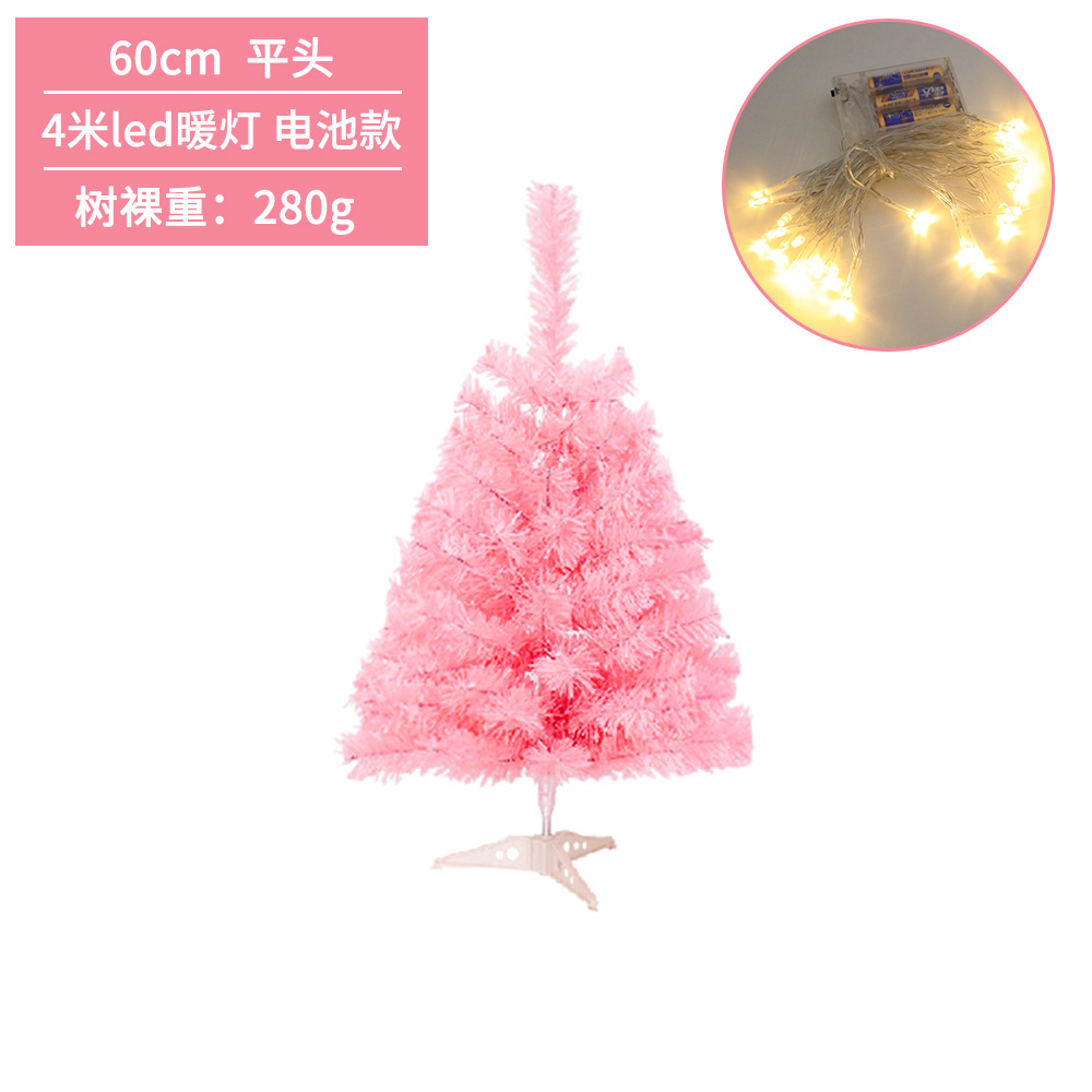 Flor de cerezo Rosa árbol de Navidad centro comercial ventana decoración de Navidad señaló cifrado de cabeza plana simulación de Navidad árbol decorativo