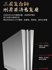八子作TP01菜刀終身刀具免磨菜刀不鏽鋼家用刀具廚師專用菜刀廚刀