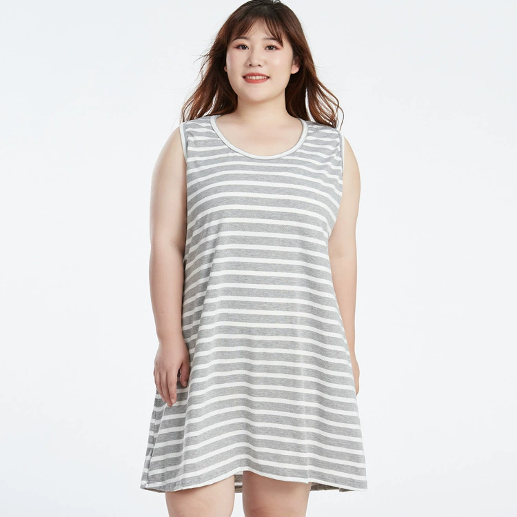 Женская одежда больших размеров 200 кг 300 кг вязаный жилет в полоску, юбка на подтяжках, юбка, ночная рубашка, домашняя одежда