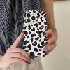 KD wavy film matte black and white leopard print