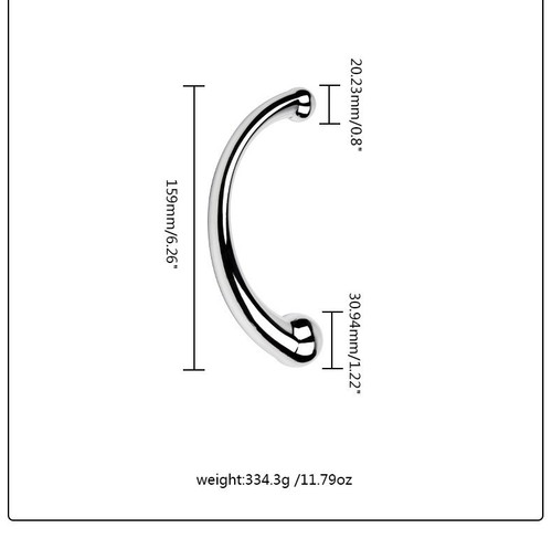 Adult sex toys, prostate G-spot massage stick, metal double-headed anal plug, SM backcourt massage sex toy for men and women