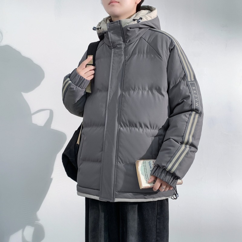 跨境潮牌棉服2025年男士秋冬季加厚连帽棉衣御寒加厚保暖青年棉袄|undefined