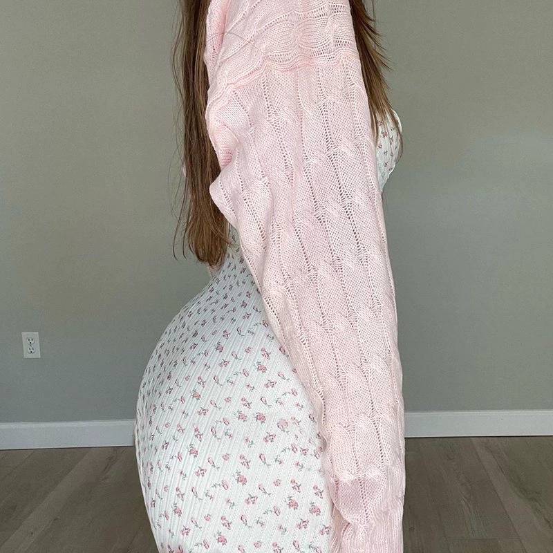 Кружевное Slip Dress в стиле Франции с цветочным принтом, облегающий силуэт с утягивающим эффектом, размеры S–XL