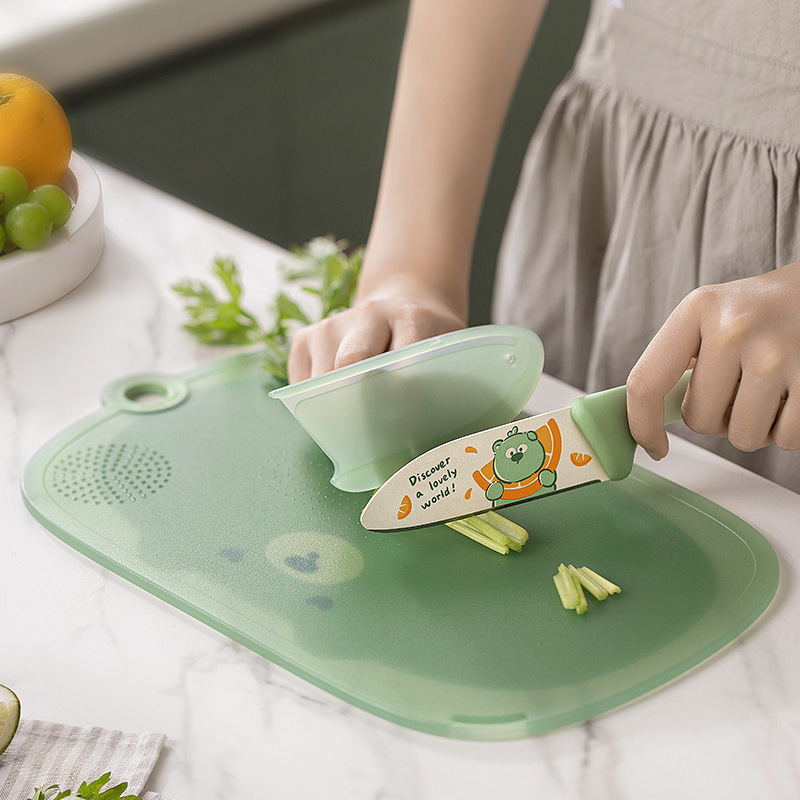 【原创】厨房抗菌双面菜板家用辅食切水果硅胶小菜板防霉辅食菜板|undefined
