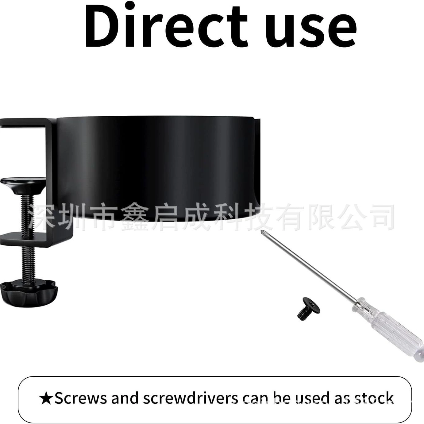 Многофункциональная подставка для наушников Amazon Creative из алюминиевого сплава с креплением на стол, вращающаяся на 360 градусов, с фиксацией