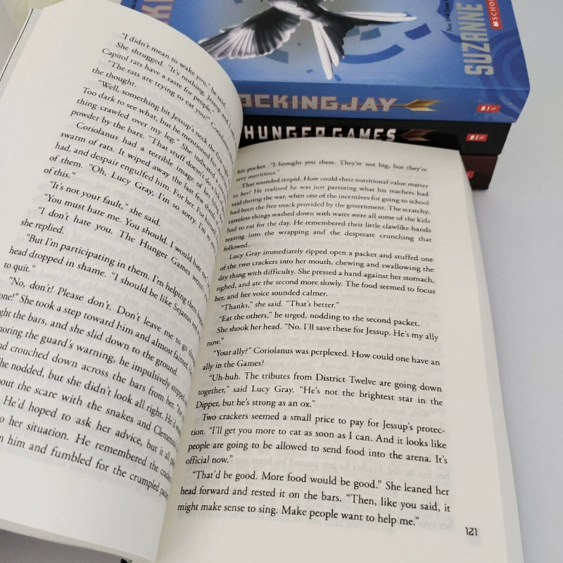 Hunger Games Trilogy Burning Girl Mockingjay English version
