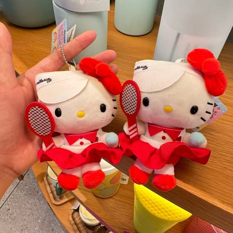 卡通动漫新款网球运动KT钥匙扣挂件毛绒公仔包包挂饰女生礼物批发|undefined