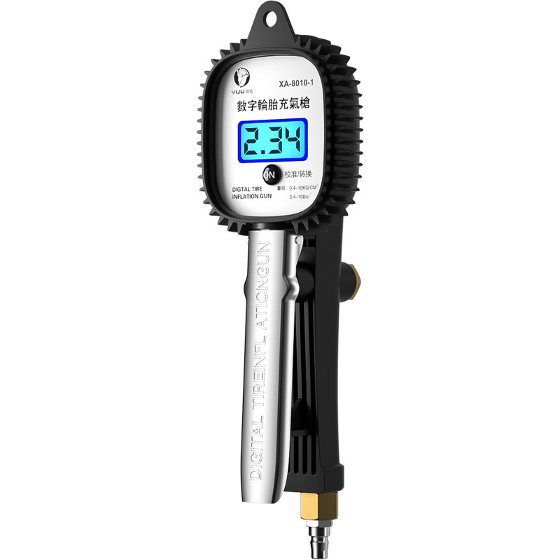 Manómetro de presión de aire medidor de presión de neumáticos de alta precisión con cabeza inflable bomba de aire del coche Monitor de presión de neumáticos pantalla digital pistola de aire image 7