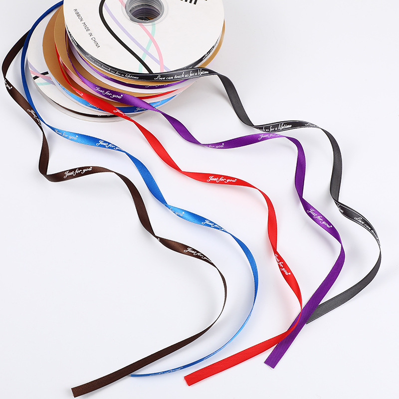 1cm Inglés flores de poliéster con ramo de la torta de La Flor caja de regalo cinta de embalaje cinta postres cinta al por mayor