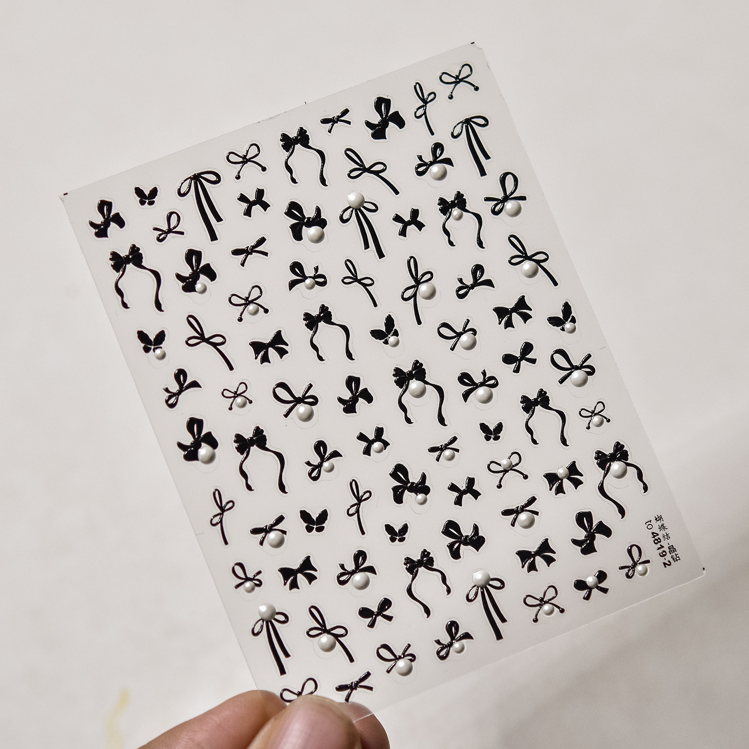 10g Weight Nail Decals  Classification of Nail Art Accessories Nail Patches Nail Supplies PET Material Cartoon, Bow Knot Pattern Sweet, Simple Style Style Sweet Simple Style Cartoon Bow Knot PET Nail Patches 9