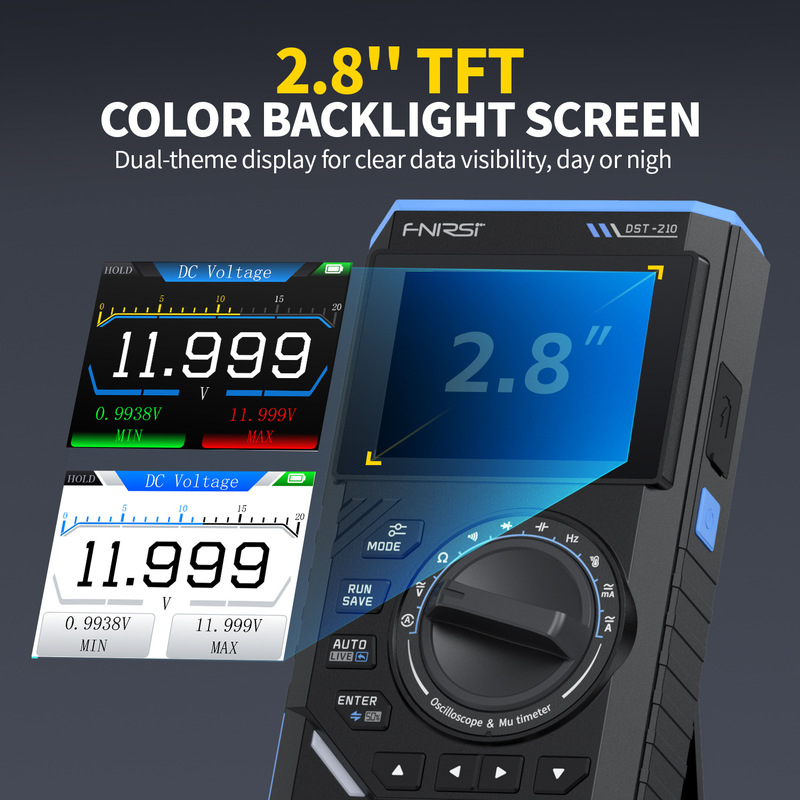 FNIRSI DST210 スリーインワン 4 1/2 デジタルマルチメータ 10M 帯域幅オシロスコープ信号発生器|undefined