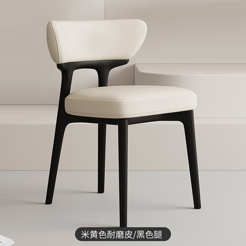 实木餐椅家用北欧设计师凳子意式白蜡木椅子现代简约小户型靠背椅|undefined