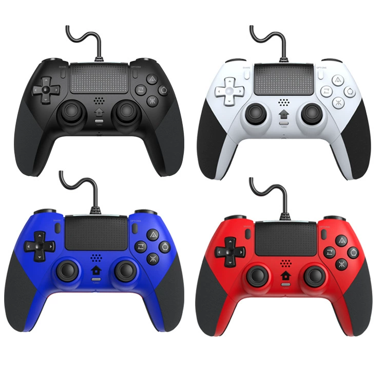 P4 wired game controller P4 wired handle is plugged in and play P4 wired handle with macro programming vibration function