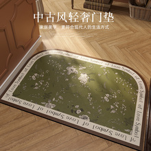 中古风入户门地垫 PVC 皮革耐脏防滑可擦免洗 高级感玄关进门脚垫