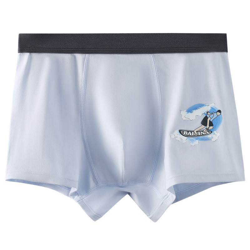 Ropa interior de los hombres algodón antibacteriano transpirable Boxer shorts cabeza adolescentes más tamaño Boxer shorts ropa interior de algodón hombres