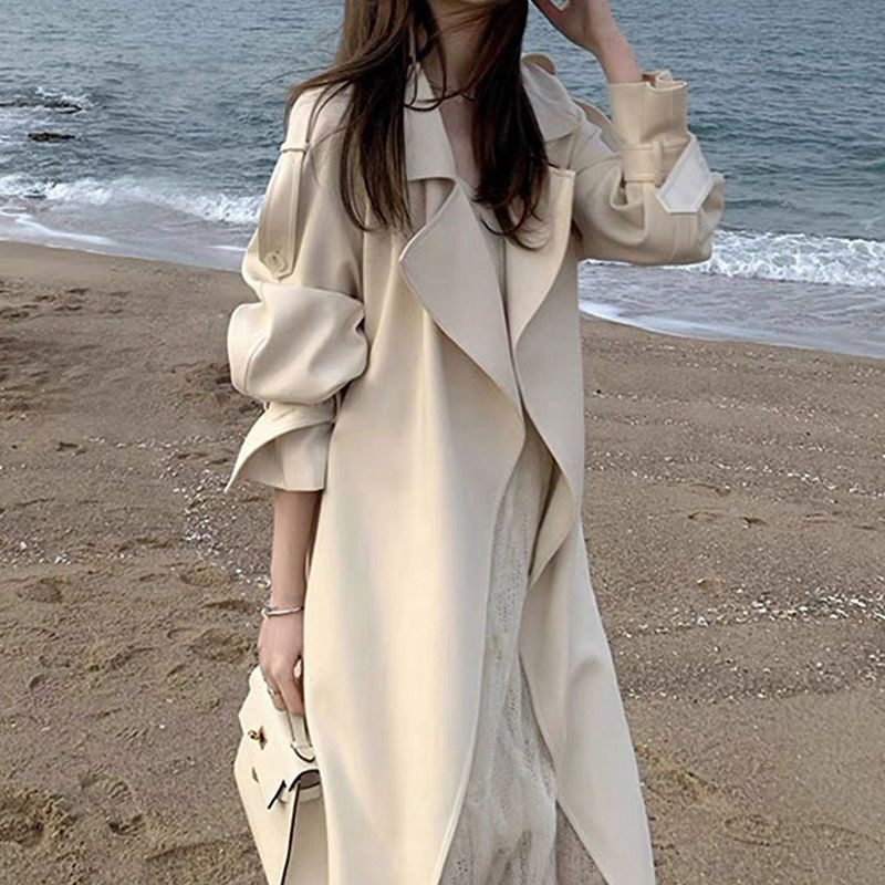 New Chinese-style Tench Women, Autumn 2025, New Koean Chic Style, Mid-length Fo Petite Figues, Popula Coat This_ecoleips.com
