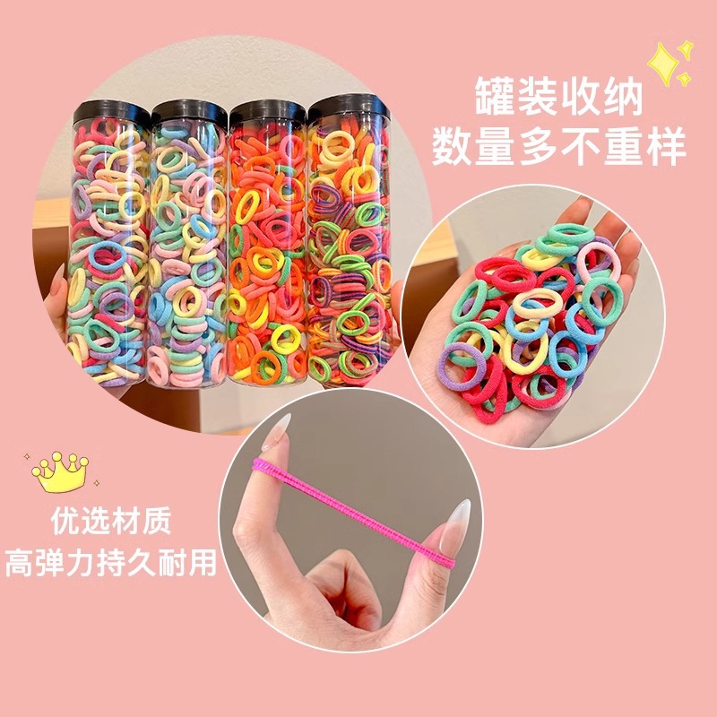 Cola de caballo para niños, lazo para el cabello para el pulgar, banda de goma alta elástica y duradera, el bebé no daña el cabello, cuerda para el cabello, menos cabello, cuerda para el cabello, accesorios para el cabello