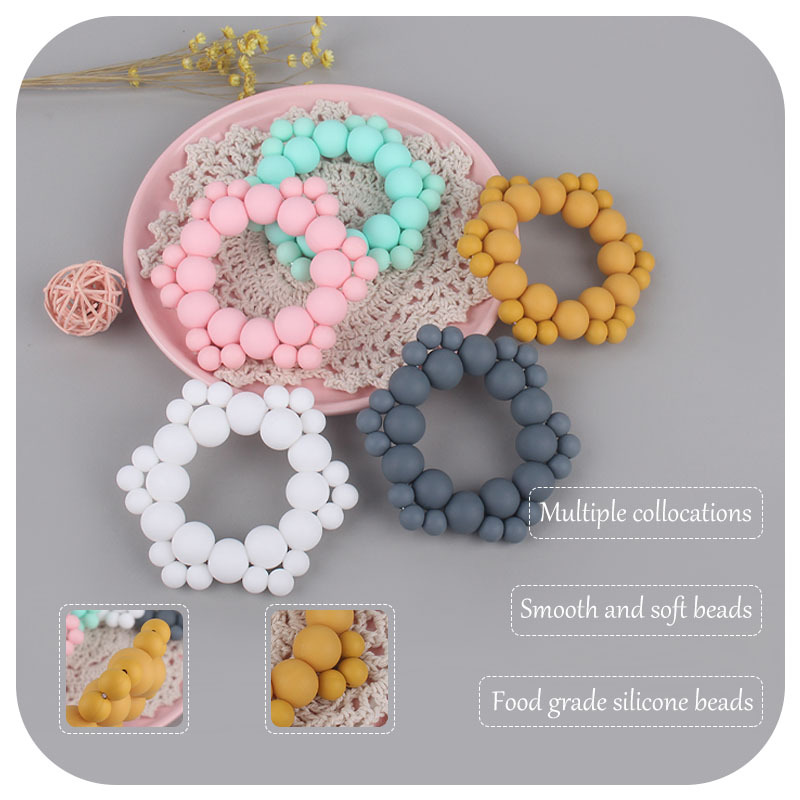 INS estilo nuevo bebé suministros joyería de silicona bebé molar teether bebé calmante teether stick diente Shaper teether
