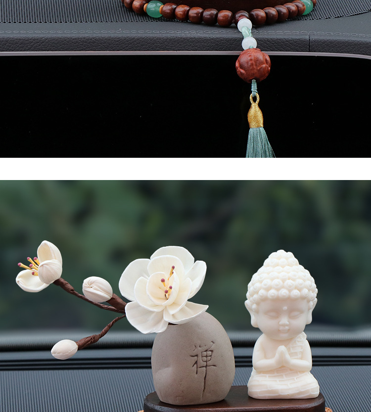 New Lotus Gold Body Car Ornaments Car Console Decoration New Lotus Gold Body Buddha Creative Car Interior