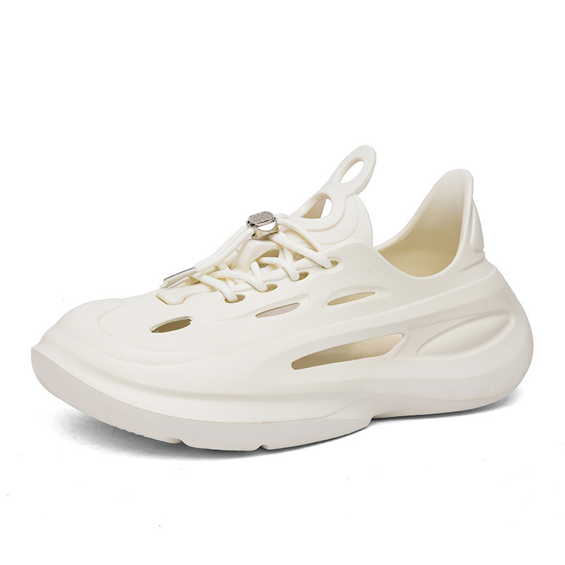 Hombre correa de coco agujero grueso antideslizante EVA zapatillas de moda transpirables zapatos de agua de playa de tamaño grande