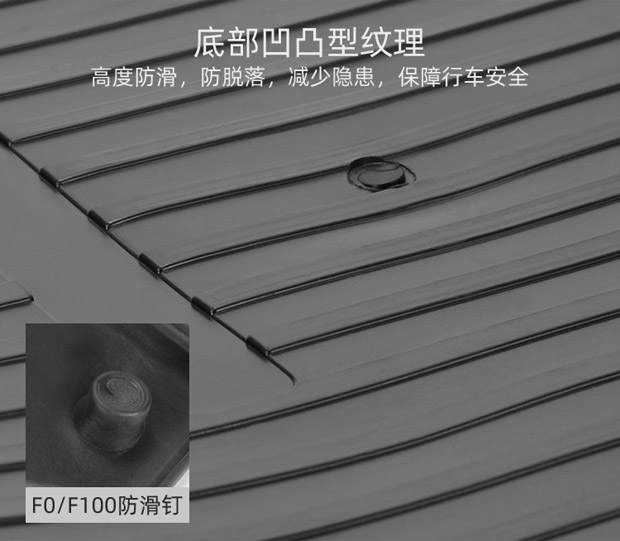 Special calf F100/F200/F4/F400T electric car mat waterproof non-slip pedal rubber mat accessories