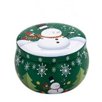 Caja de hojalata vela boda fragancia hecha a mano pequeña vela cumpleaños flor seca cera de soja con regalo de mano aromaterapia vela