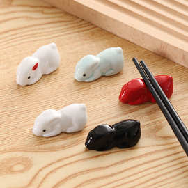 家居厨房餐厅小兔筷子架餐具筷托 zakka日式杂货