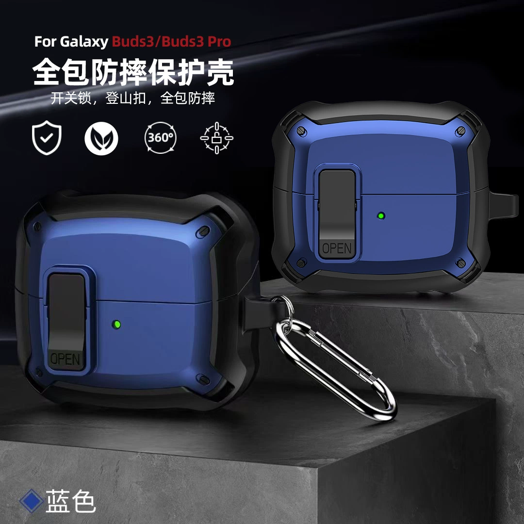 Совместимо с защитной крышкой на наушники Samsung Galaxy Buds3/FE, чехол с snapped переключателем Buds3pro, bluetooth
