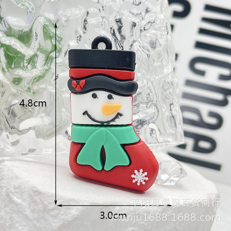 2025 クリスマスキーホルダー pvc サンタクロースキーホルダーペンダントクリスマスツリー装飾ブラインドボックス人形|undefined