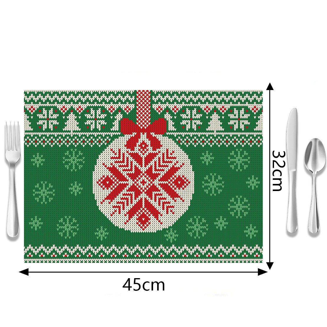 Navidad almohadilla de comedor letras inglesas nórdicas servillas de mesa comedor occidental una sola capa de lino almohadilla de aislamiento de la mesa