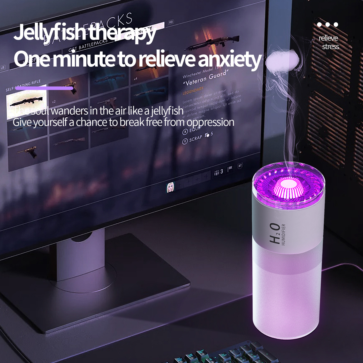 (Cross-border trading), humidifier, ultrasonic aroma diffuser for auto, moisturizing electrospray, new collection