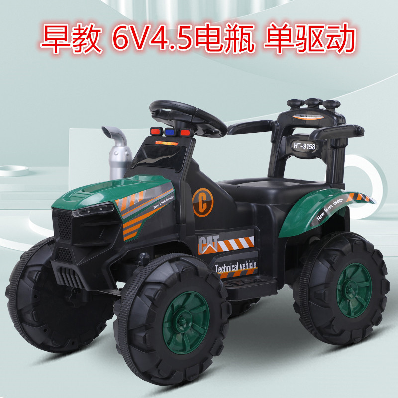 Excavadora eléctrica para niños, excavadora vieja, coche de juguete de control remoto recargable, coche de juguete para bebés de 2 - 8 años