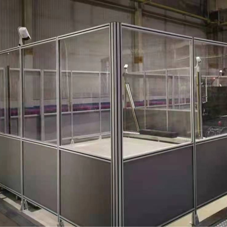 上海晟力设备安全仓库隔离栅供应 厂房快递物流分拣金属隔断网