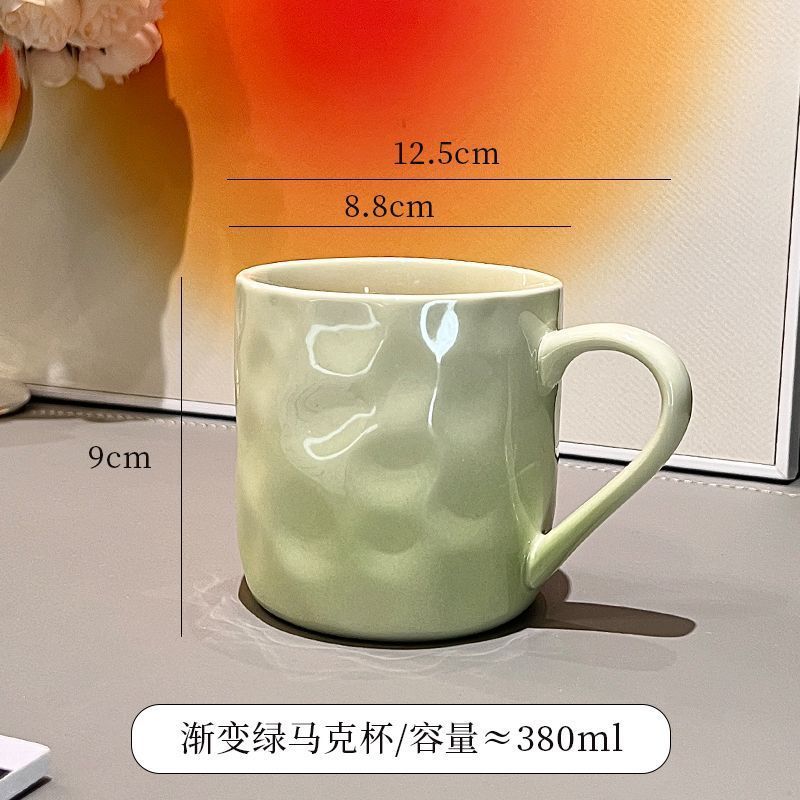 セラミックグラデーションマグカップル朝食カップ女の子ホーム高価値デザインドリンクカップミルクカップ|undefined