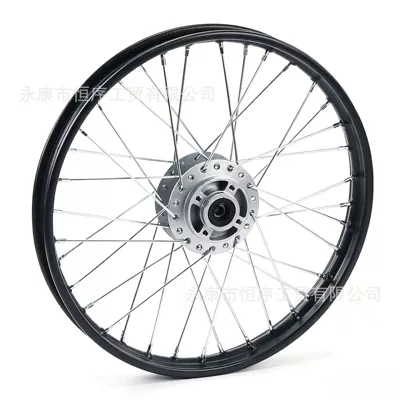 front and rear steel rim – Motorcycle wheel hub - front-wheel-hub-140x17-black-rim