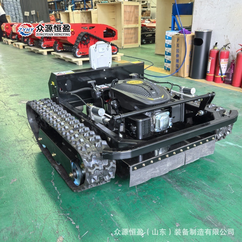 遥控割草机履 带式油电两用型果园山地家庭草坪除草600D割草机