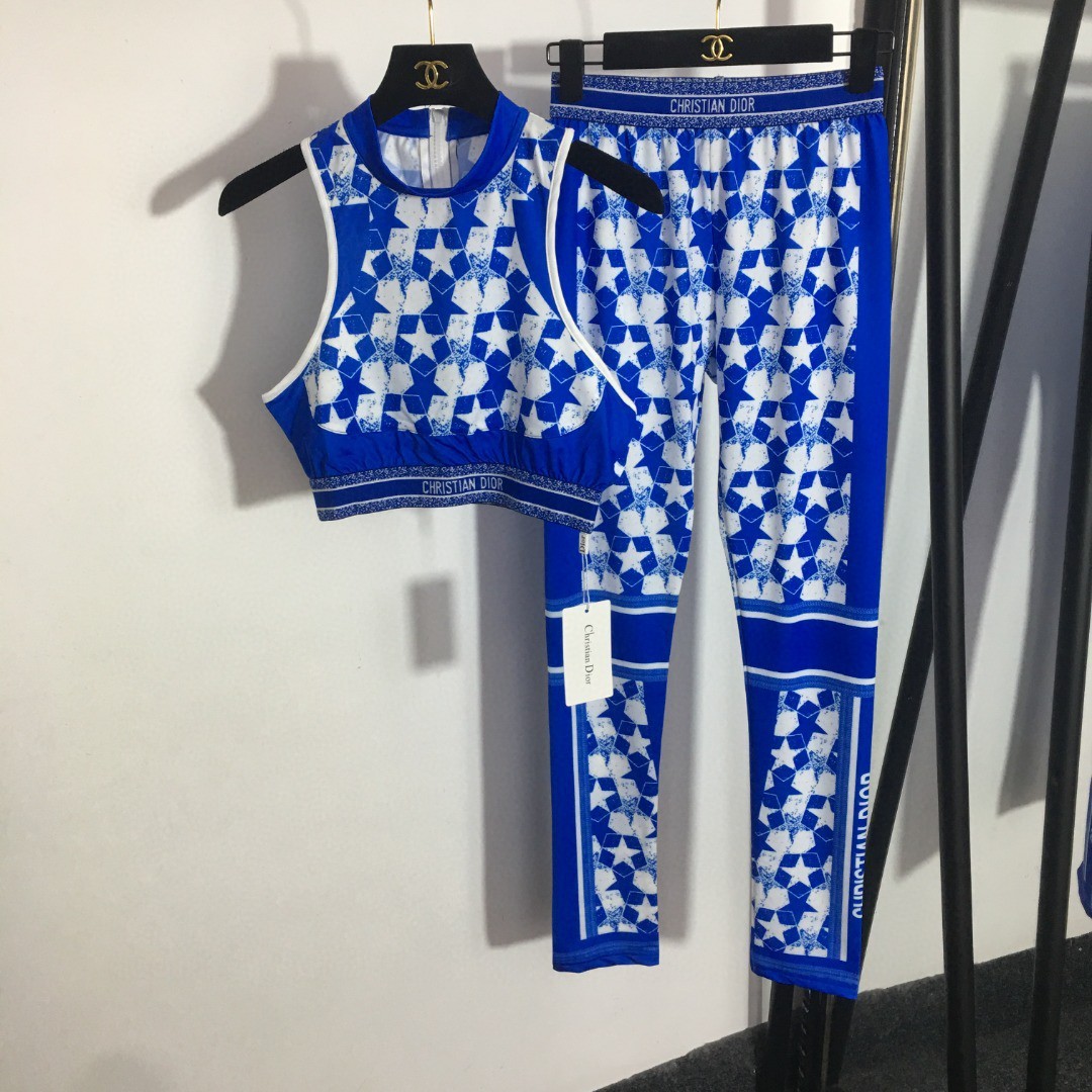 New yoga sports suit five-pointed star p...