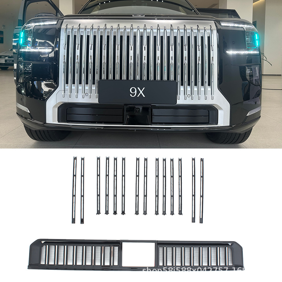 Suitable for Zeekr 9X Upper and Lower Insect-Proof Net Set, Insect-Proof Net Modification for Front Face, No-Disassembly Dust Protection Cover Modification Parts